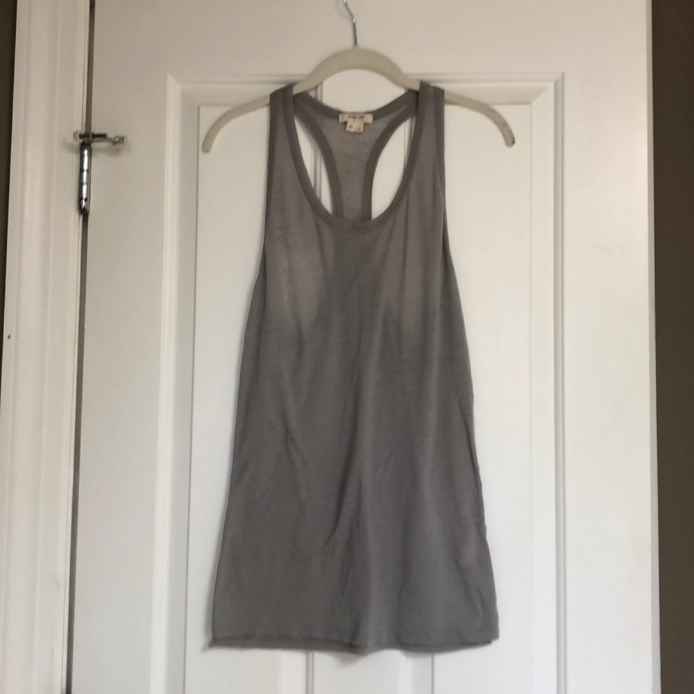 Helmut Lang Gray slub tunic tank - size P (petite)
